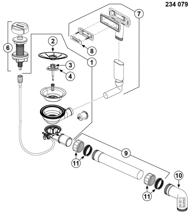 BLANCO Afløb ZENAR PD/MODEX/CLASSIC Neo 1x3,5'' MXI