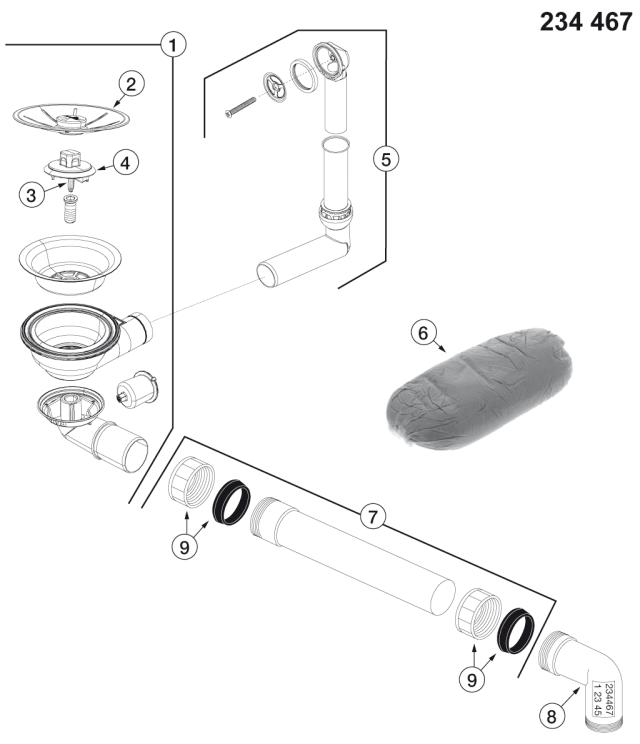 BLANCO Afløb InFino SUBLINE 375/500 KP 1x3,5'' UXI