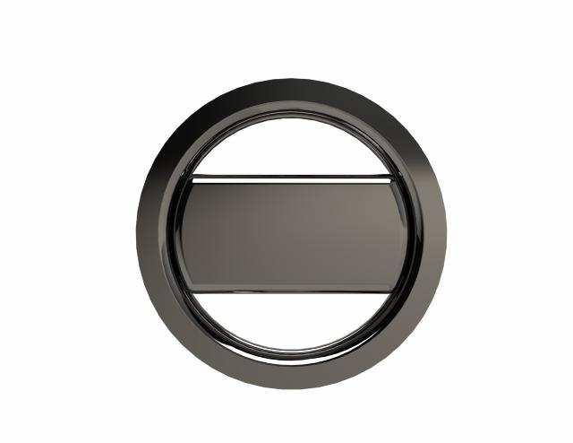 SKANITEK Afløbssæt UX med rund overløb | gun metal børstet