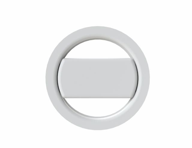 SKANITEK Afløbssæt UX med rund overløb i hvid kunststof