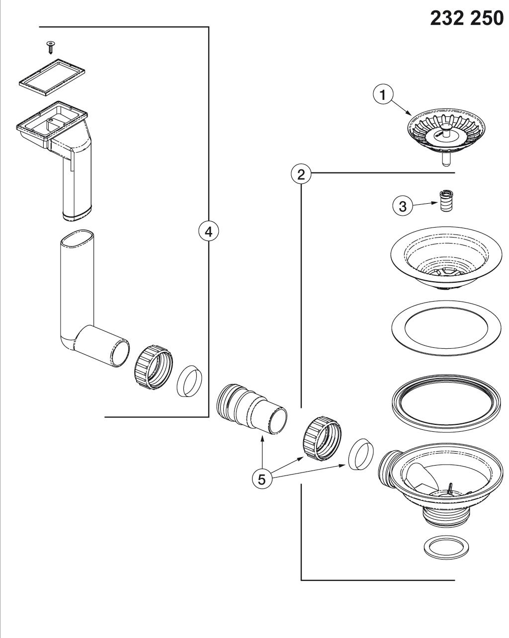 BLANCO Afløb FLEX Pro 1x3,5'' UX