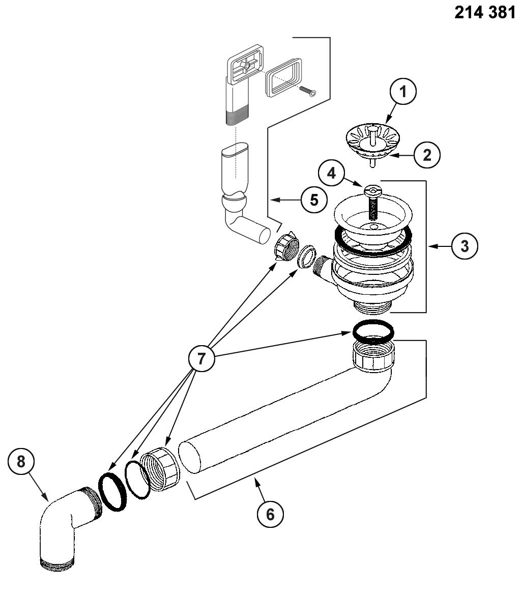 BLANCO Afløb DANA/MEDIAN 1x3,5'' UX