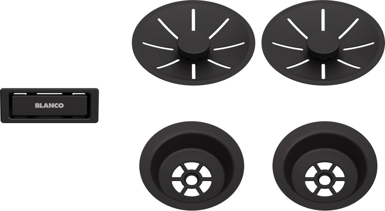 BLANCO Afløbssæt InFino 2x3,5'' UXI Metalfarver